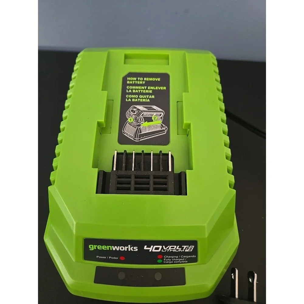 GreenWorks 40V Lithium-ion Battery Charger G-MAX Green 29482